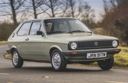 Vollkswagen Polo Mk 1, 2025, front, action